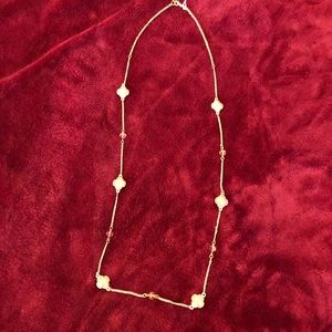Pink and gold necklace